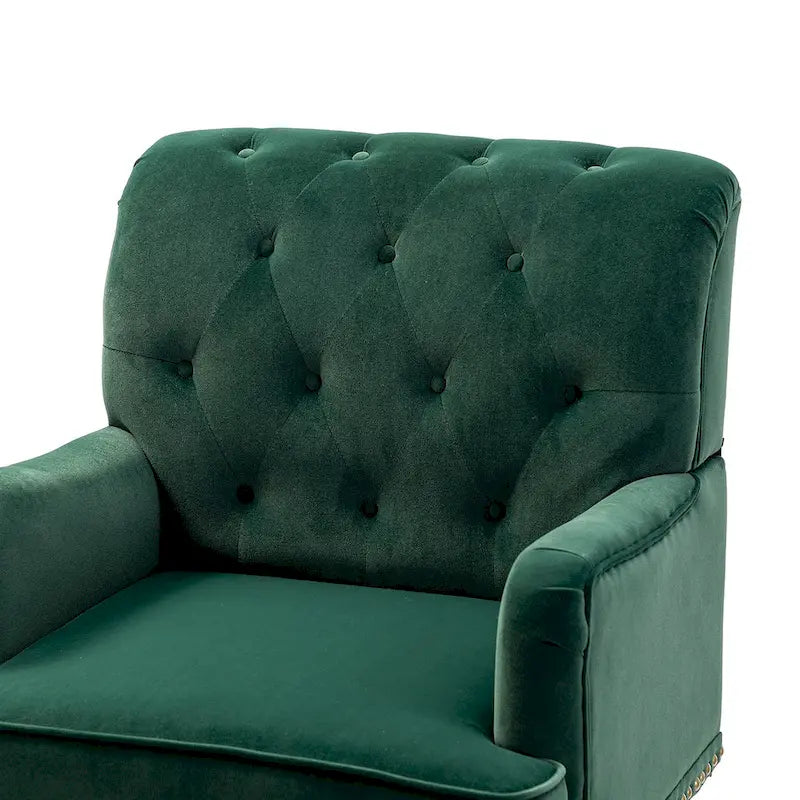 Fauteuil club capitonné de style transitoire