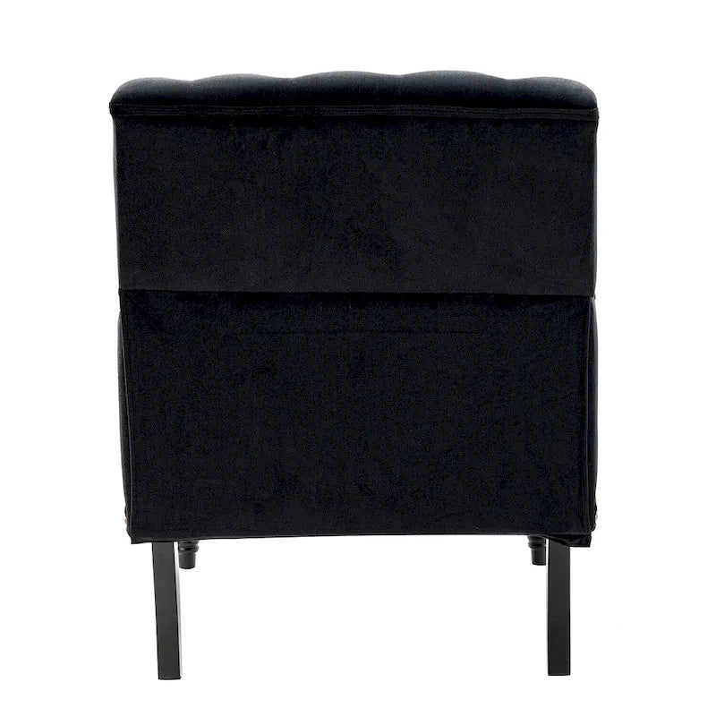Fauteuil club capitonné de style transitoire