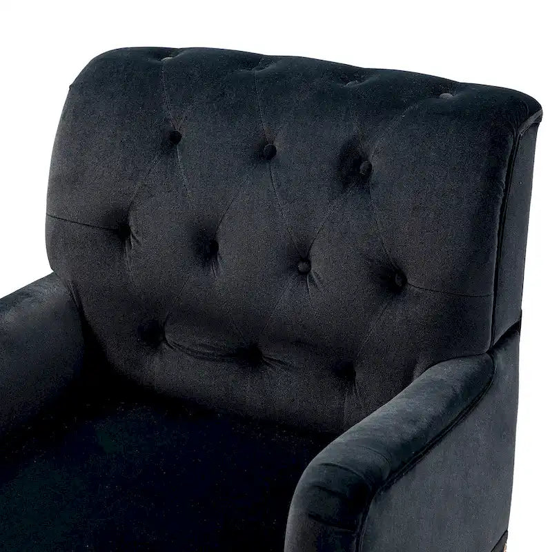 Fauteuil club capitonné de style transitoire