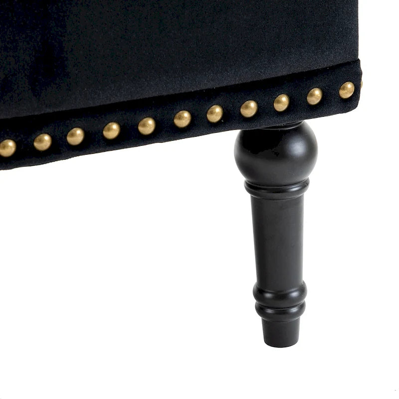 Fauteuil club capitonné de style transitoire