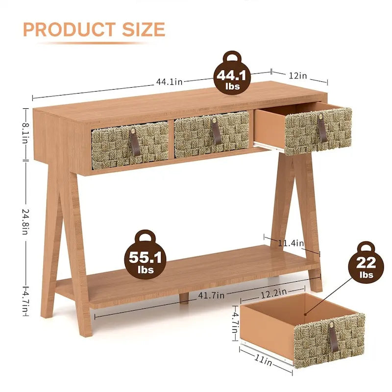Console moderne en bois