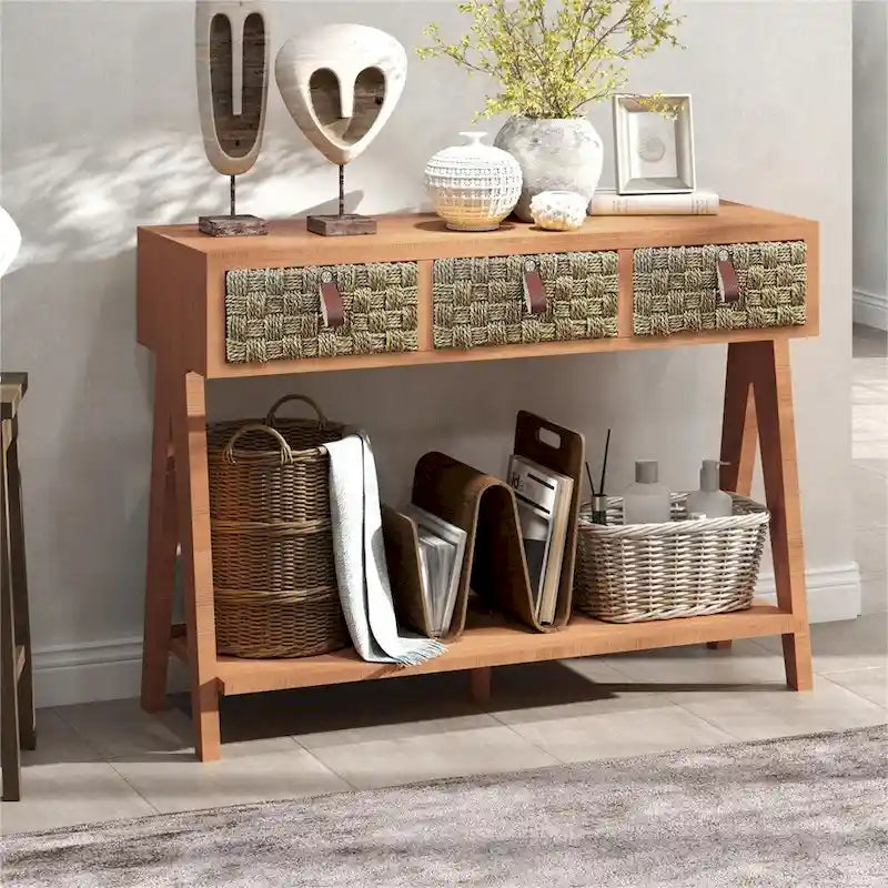 Console moderne en bois