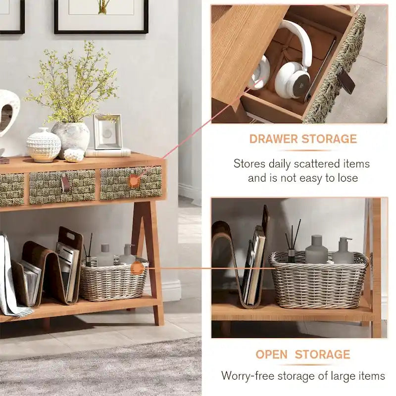 Console moderne en bois
